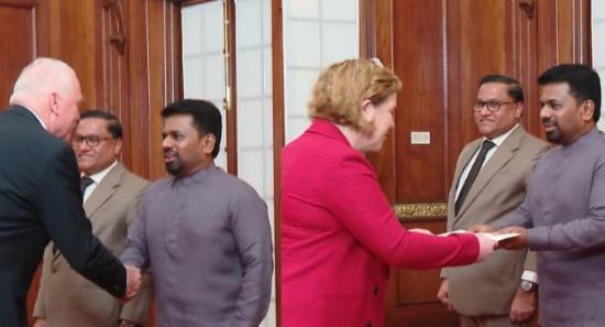 President Receives Credentials from Five Nations